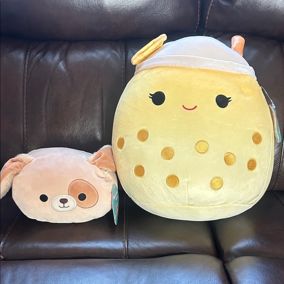 Squishmallows Miki Boba Plush with Straw and Cookie!! No dog!! - Picture 1 of 3